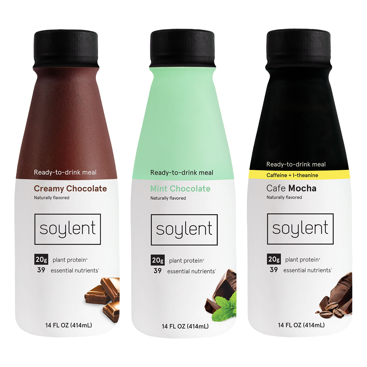 Soylent complete meal chocolate lover's 36 bottle bundle